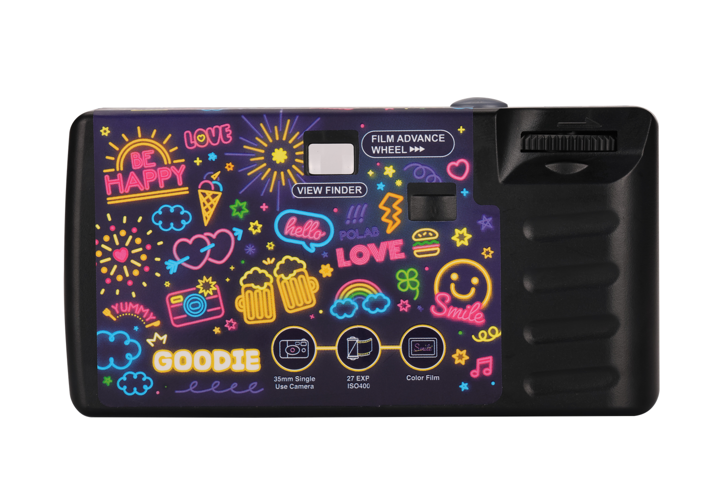 Goodie Single Use Camera - Neon Light Party Edition