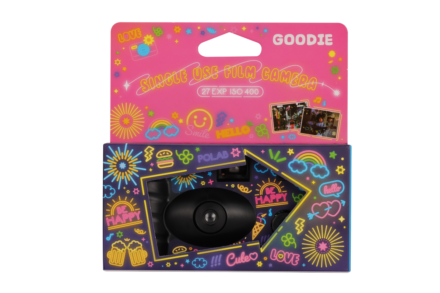 Goodie Single Use Camera - Neon Light Party Edition