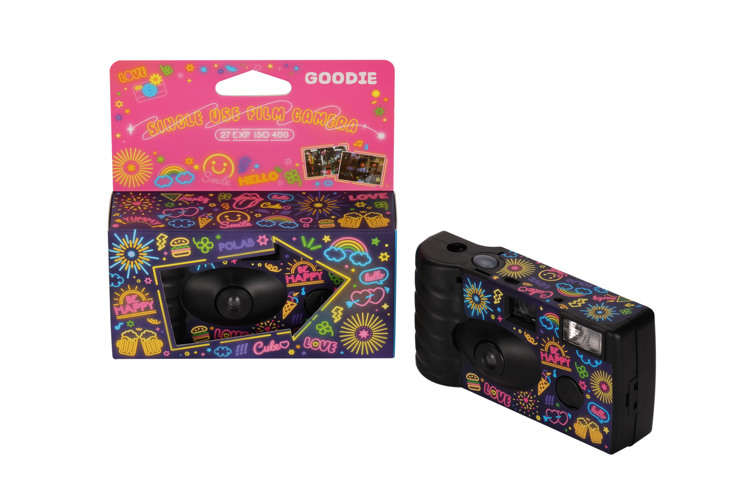 Goodie Single Use Camera - Neon Light Party Edition