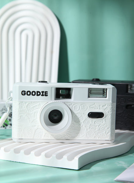 Goodie G35 Reusable Film Camera Gift Set w/ Two Films - White